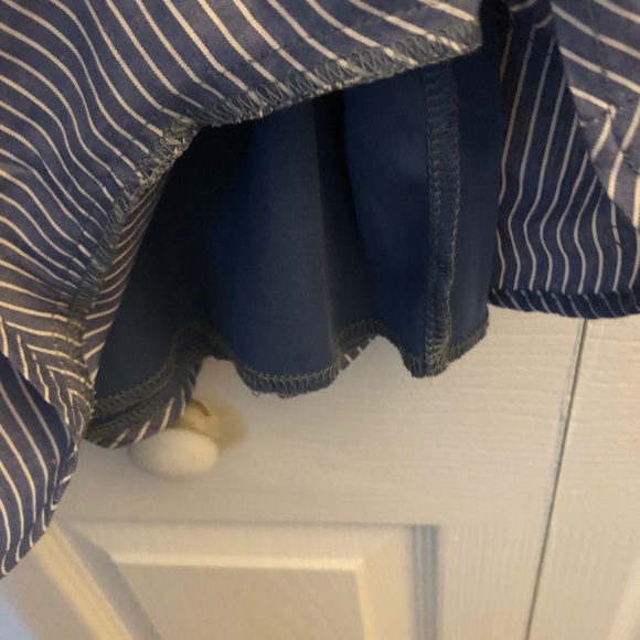 Riley Romper denim stripe off shoulder worn once! - Picture 4 of 4